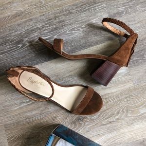 Seychelles suede block heels